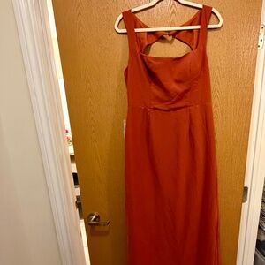 Azazie Flori Terracotta Bridesmaid Dress | NWT | Size 12